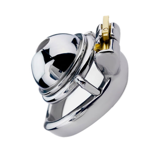 Compact & Concealed: The Stainless Steel Miniature Chastity Lock