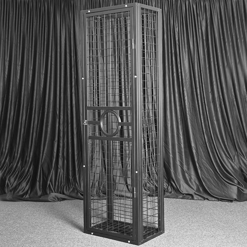 bdsm metal punishment standing cage