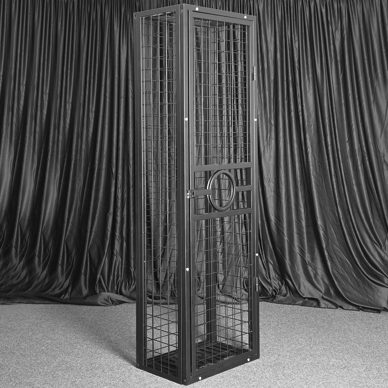 bdsm metal punishment standing cage