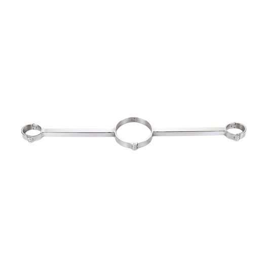 Stainless Steel Screw-Clamped Singlette Cuffs for BDSM Action