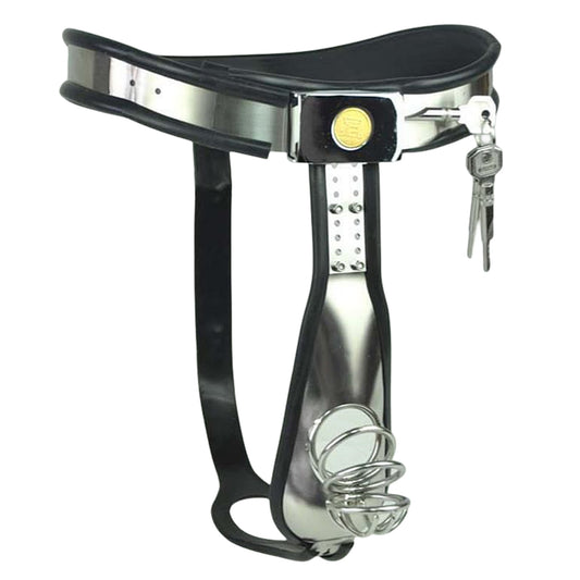 High-Quality Y-Style Male Chastity Belt with Urethral Sound - Secure Online Shopping